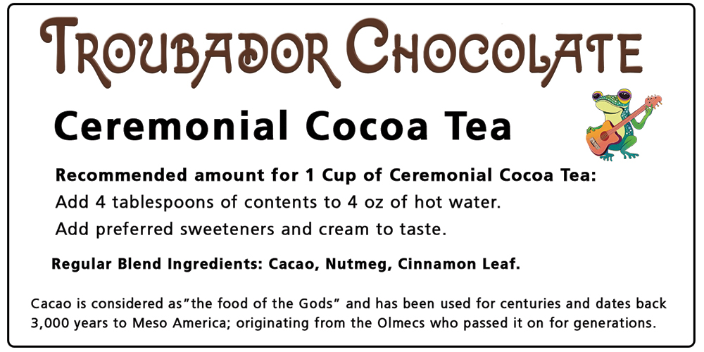 8oz Cocoa Tea | Troubador Chocolate
